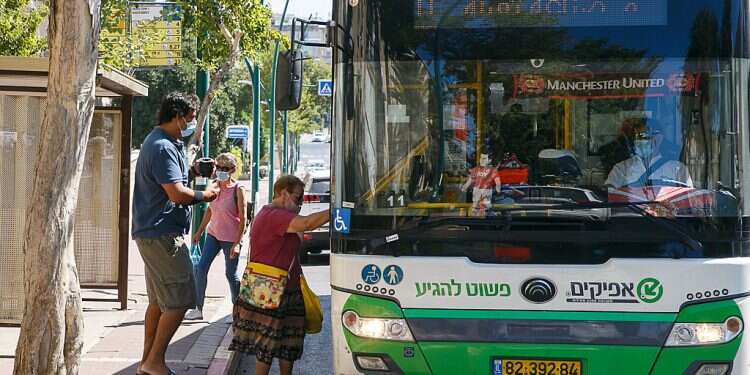 COVID forces changes to bus schedules in Israel