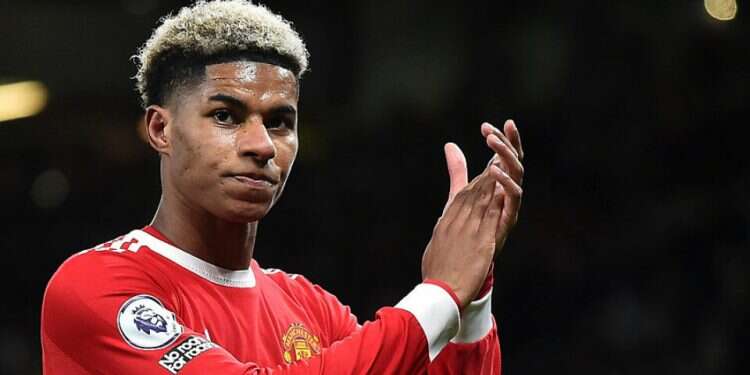 Manchester United's Marcus Rashford English soccer stars apologize for photo with antisemitic rapper