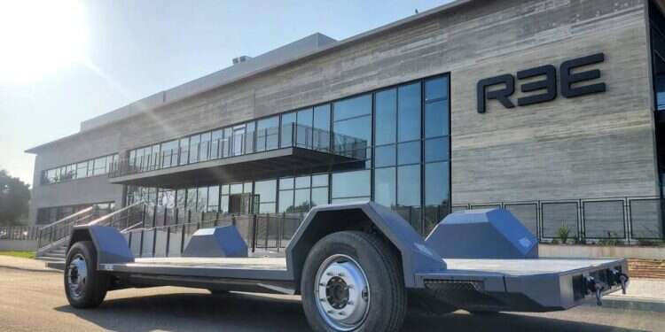 REE Automotive's P7 modular platform for delivery fleets REE Automotive launches trial of all-electric P7 delivery fleet platform