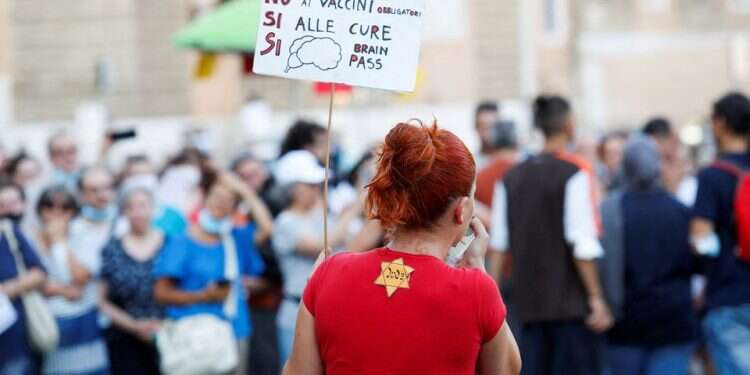 'COVID protesters who liken their 'pain' to Holocaust victims fuel antisemitism'