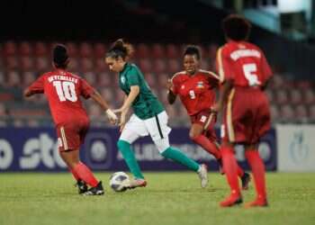 Saudi women's soccer team plays first-ever match