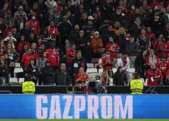 German soccer club removes Russia's state-owned Gazprom from jerseys