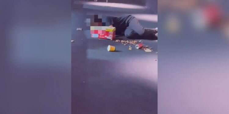 Accident during X Factor finale leads to bizarre footage