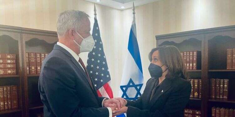 'Any deal with Iran must include stricter IAEA oversight,' Gantz tells Harris