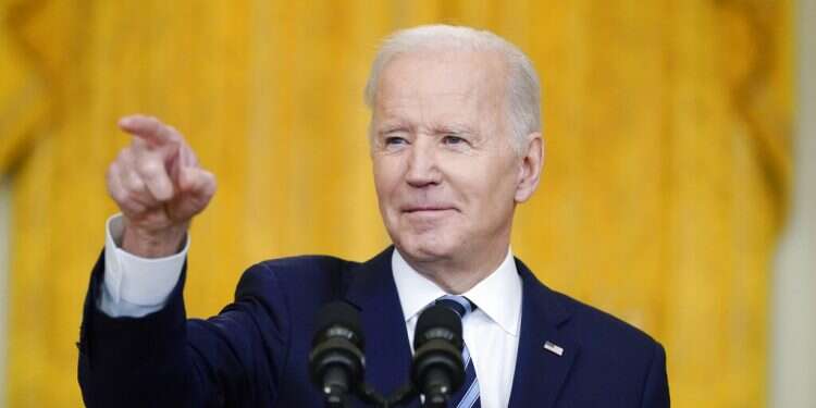 Biden unleashes sanctions on Russia, says Putin wants to reestablish Soviet Union
