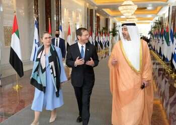 At Dubai Expo, Herzog praises UAE and talks about 'new tomorrow'