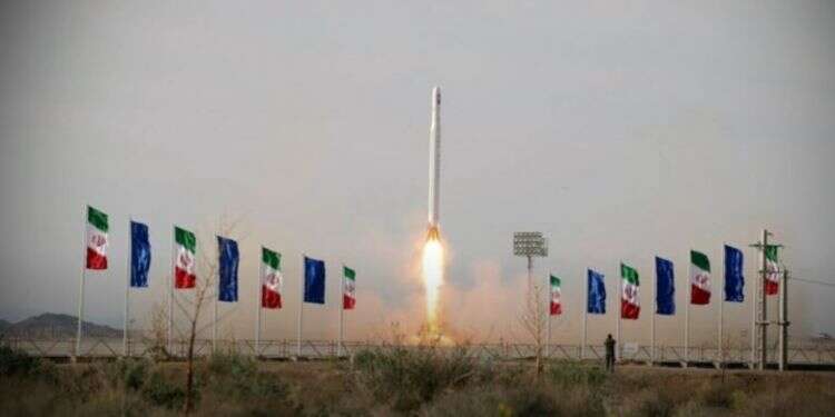Launch of the IRGC's Noor 2 military satellite, March 8, 2022 IRGC successfully sends 2nd military satellite into space