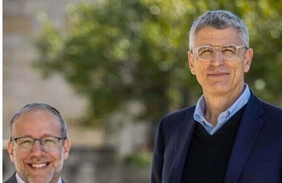 Rabbis Jacob Blumenthal, left, and Rick Jacobs 'A Jewish state has democratic values'