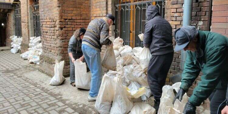 The windows of the Kharkiv Great Synagogue were shattered following an explosion nearby Russia's chief rabbi urged to help preserve Jewish sites in Ukraine