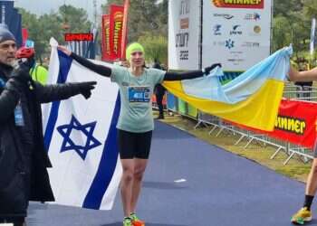 Ukrainian refugee wins Jerusalem Marathon