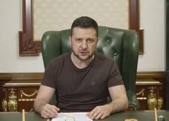 Ukrainian President Volodymyr Zelenskyy speaks from Kyiv on March 20, 2022 Zelenskyy questions Israel's reluctance to sell Iron Dome to Ukraine