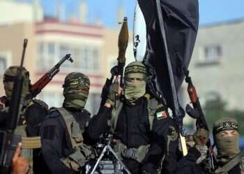 Palestinian Islamic Jihad operatives during a rally marking the terrorist group's 32nd anniversary in Gaza City, Oct. 3, 2019 IDF must make a stand against Islamic Jihad
