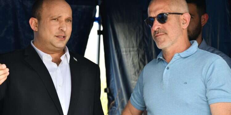 Prime Minister Naftali Bennett with Shin Bet chief Ronen Bar 'We have entered a new phase,' PM says during tour of Samaria security barrier