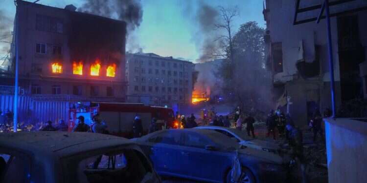 NATO vows steadfast support for Ukraine as Russia hits Kyiv