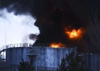 Report: Russia strikes Odessa oil plant, Ukranian town buries 300 in mass grave