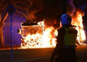 Johan Nilsson/TT Anti-Islam rallies spark unrest across Sweden