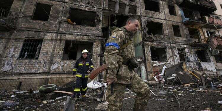 Russia shells over 40 towns in Donbas region in effort to surround Ukrainian forces