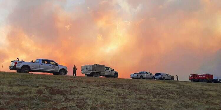 New Mexico is in the bull's eye for the nation's latest wave of hot, dry and windy weather New Mexico governor seeks disaster status as massive wildfire threatens state