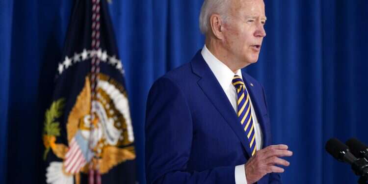 US President Joe Biden speaks to reporters in Rehoboth Beach, Delaware, Friday, June 3, 2022 Report: Israeli officials worried Biden could cancel visit over fragile coalition