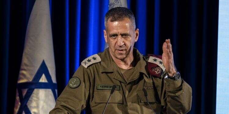 IDF Chief of Staff Aviv Kochavi speaks during a candle-lightning ceremony with soldiers on Hanukkah in Jerusalem, Nov. 29, 2021 'Israel will use overwhelming force in next war with Hezbollah,' IDF chief warns