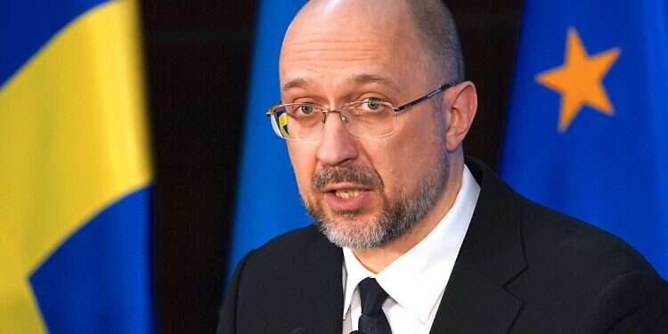 Ukrainian Prime Minister Denys Shmyhal Ukraine asks Israel for $500M loan as war ravages economy