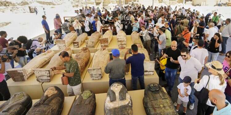 Egypt displays trove of newly discovered ancient artifacts