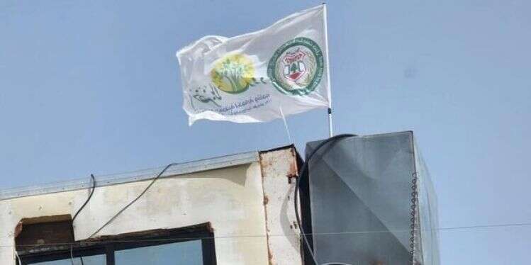 One of the posts set up mere yards from the Lebanon-Israel border Report: Hezbollah sets up 15 posts along Lebanon-Israel border