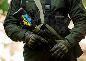 A soldier of the National Guard of Ukraine holds a weapon during a training in tactical medicine, as the Russian invasion in Ukraine continues, in the Transcarpathian region, Ukraine, May 19, 2022 (Reuters/Serhii Hudak) Ukraine heavily outgunned in east despite Western arms