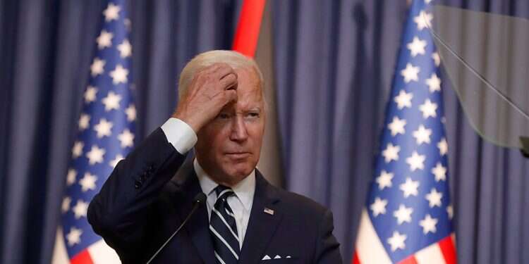 US President Joe Biden speaks during a joint press conference with the PA President Mahmoud Abbas, in Bethlehem, July 15, 2022 What coverage of Biden can teach us about coverage of Israel