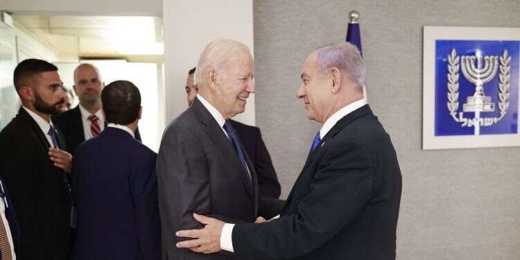 US President Biden meets with Opposition Leader Netanyahu