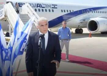 Lapid arrives in Paris, will press French president on Iran nuclear deal, Hezbollah