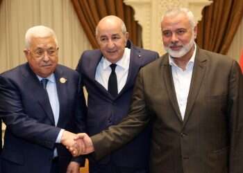 Abbas, Haniyeh, meet for first time in 6 years in Algeria
