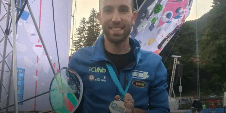 Israeli climber wins silver at world Paralympic championships
