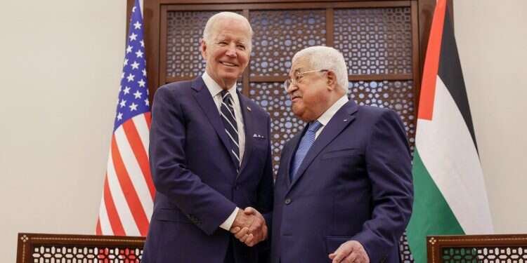 Sit-down with PA leader Abbas concludes first leg of Biden's Middle East visit   