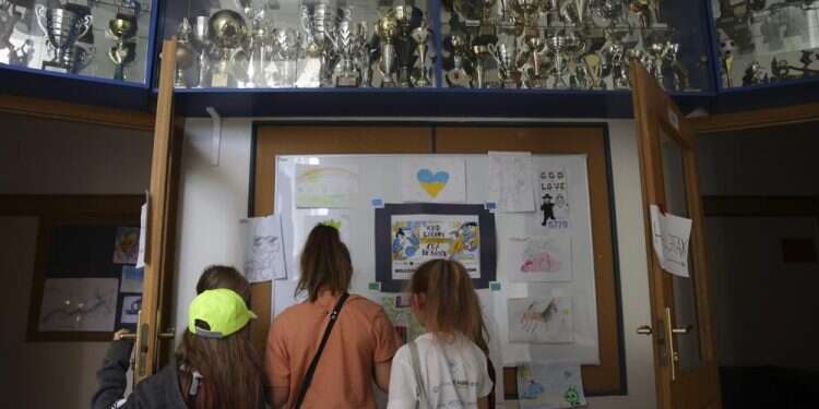 Jewish volunteers bond with Ukrainian kids at summer camp