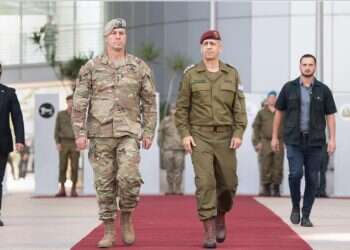 IDF honor guard welcomes head of CENTCOM to Israel