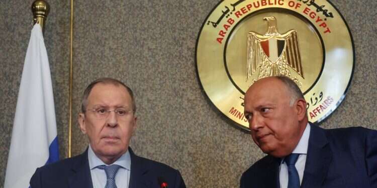 In Cairo visit, Lavrov offers reassurance over Russian grain supplies