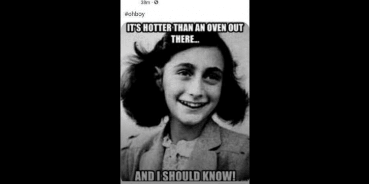 US restaurant uses image of Anne Frank in post about 'oven-hot' weather