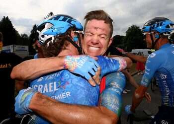 Israeli cycling team rider wins stage of Tour de France