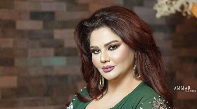 This July 2022 photo provided by Enas Taleb, shows Iraqi actress Enas Taleb posing for a picture Magazine article on 'fat' Arab women sparks backlash