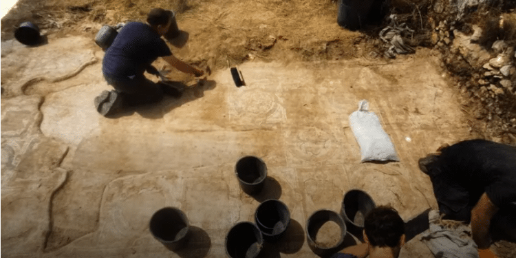 Excacation work at the recently-discovered concent IDF drill leads to discovery of 1,500-year-old convent