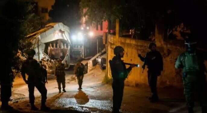 Israeli security forces in the village of Romana, near Jenin, early Aug. 8, 2022 IDF demolishes homes of terrorists behind Elad attack