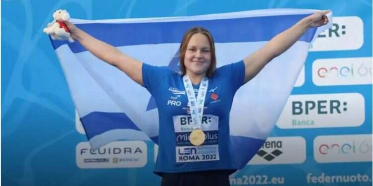 Israeli swimmer Gorbenko wins 2nd European gold