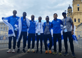 Israeli men's marathon team wins gold in Munich