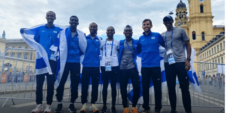 Israeli men's marathon team wins gold in Munich