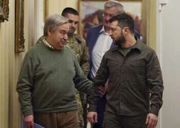 Zelenskyy hosts Lviv talks with UN chief, Turkish leader