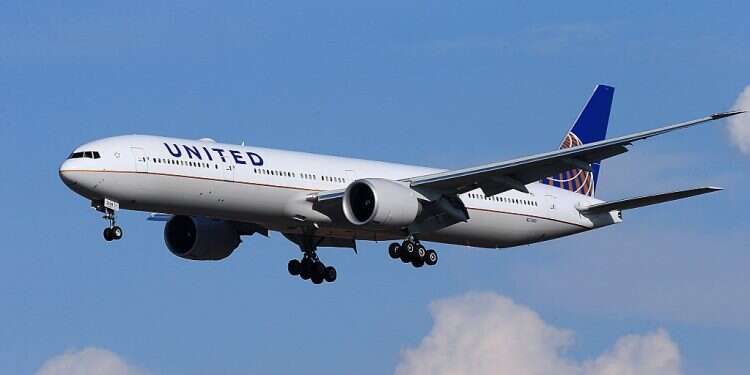 A United Airlines aircraft in flight United Airlines crew refuses to fly to Israel