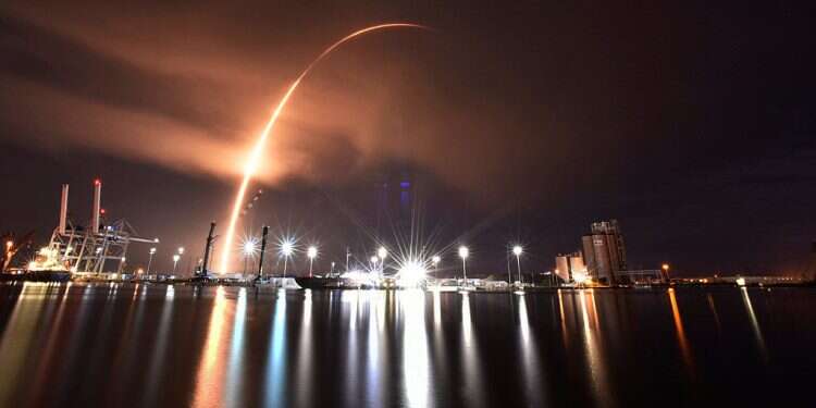 A SpaceX Falcon 9 rocket, carrying 34 Starlink satellites, launches from Florida's Kennedy Space Center, Saturday, Sept. 10, 2022, seen from launch views from Port Canaveral, Fla Rabbi gives religious Jew permission to violate Shabbat for satellite launch
