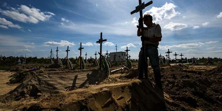 'Russia leaves death everywhere': Ukraine finds mass grave near recaptured town