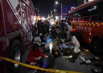 Grief and shock in S. Korea as 151 die in Halloween stampede